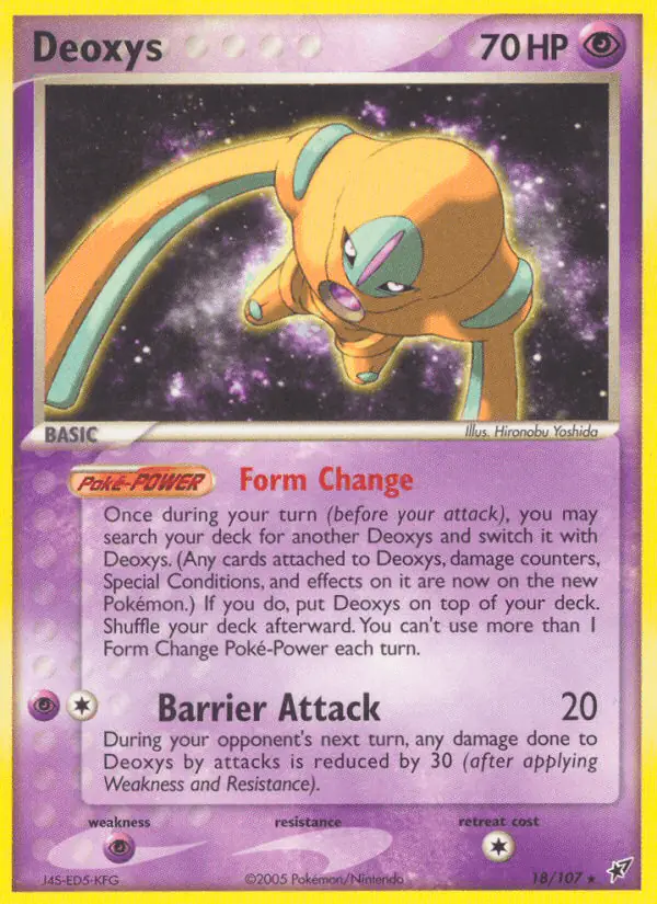 Carta Deoxys 18/107 de Deoxys