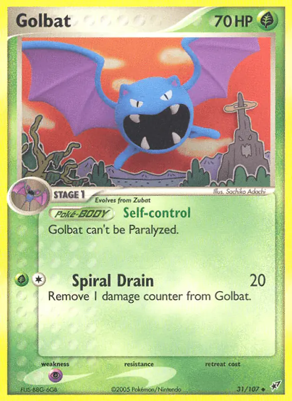 Carta Golbat 31/107 de Deoxys