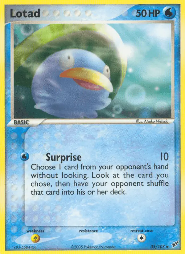 Carta Lotad 35/107 de Deoxys