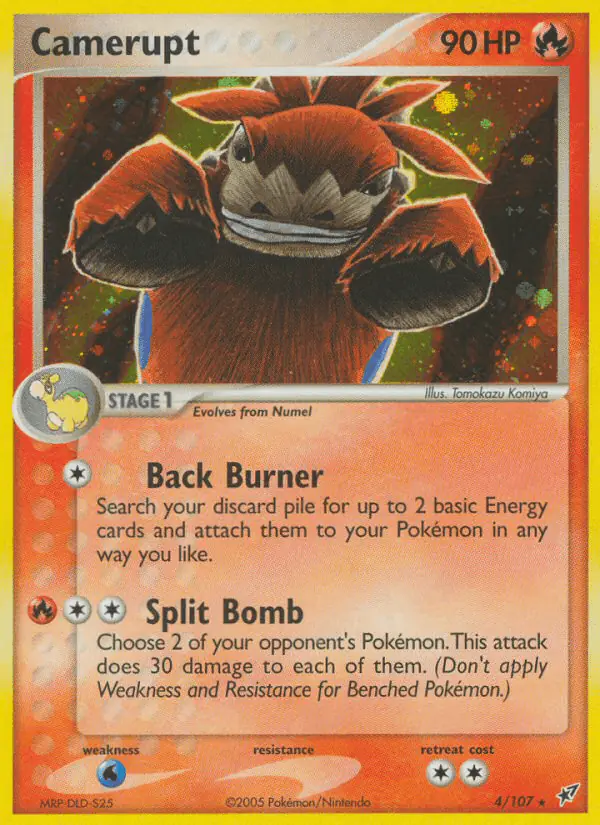 Carta Camerupt 4/107 de Deoxys