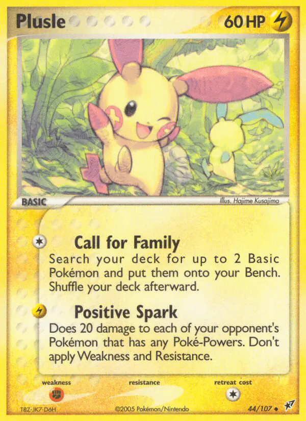 Carta Plusle 44/107 de Deoxys
