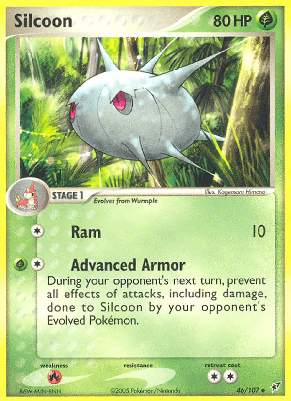 Carta Silcoon 46/107 de Deoxys