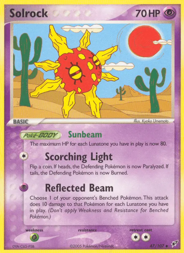 Carta Solrock 47/107 de Deoxys