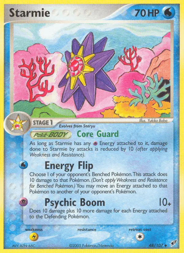 Carta Starmie 48/107 de Deoxys