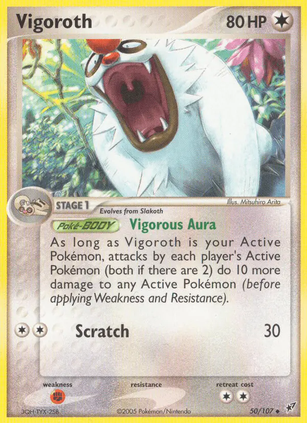 Carta Vigoroth 50/107 de Deoxys