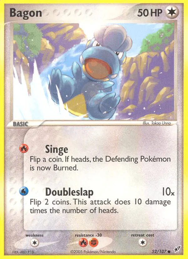 Carta Bagon 52/107 de Deoxys