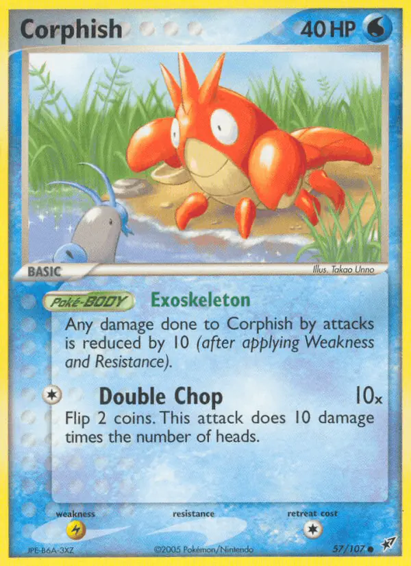 Carta Corphish 57/107 de Deoxys