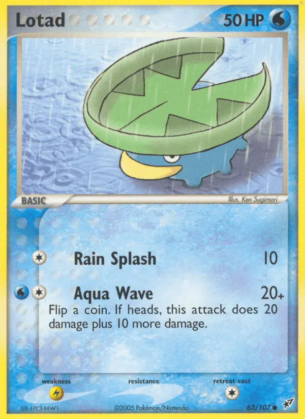 Carta Lotad 63/107 de Deoxys