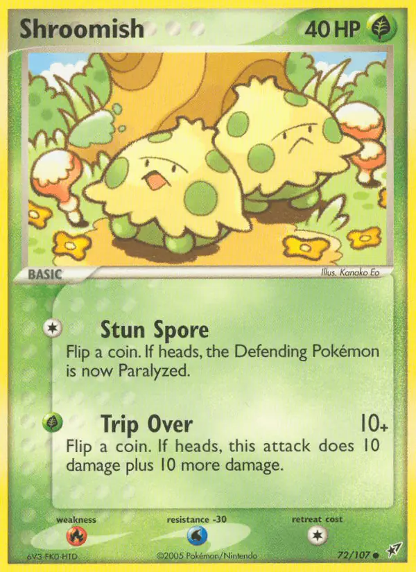 Carta Shroomish 72/107 de Deoxys