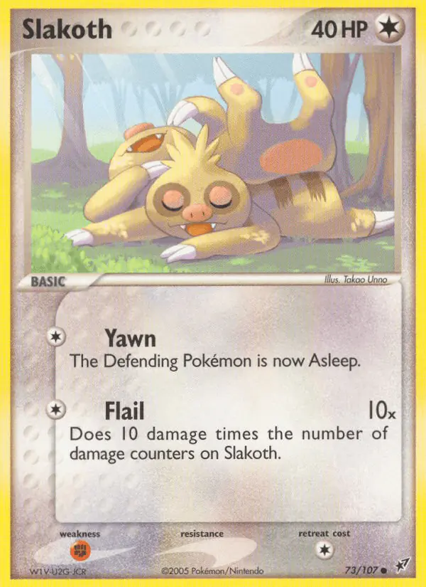 Carta Slakoth 73/107 de Deoxys
