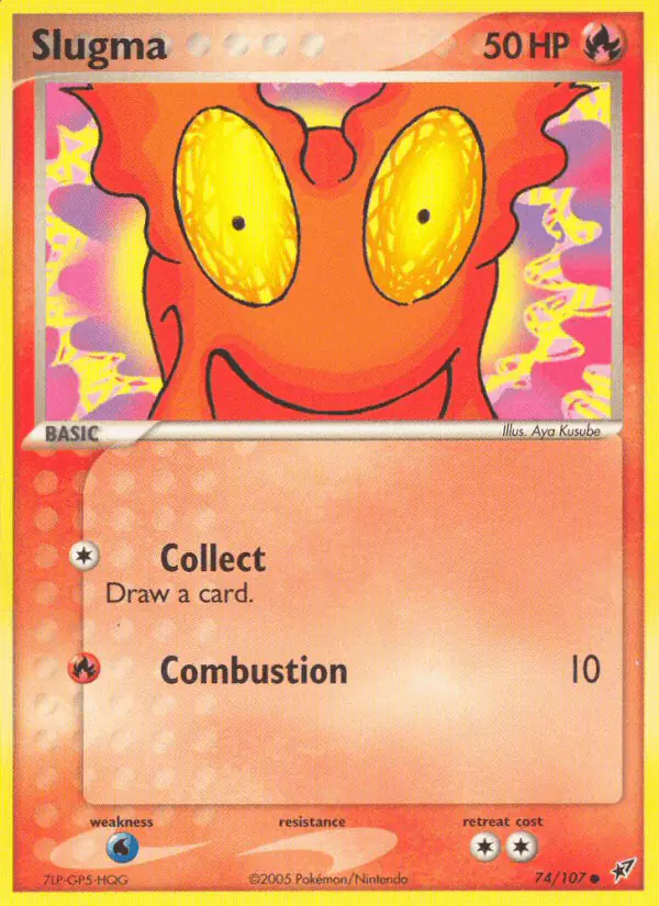 Carta Slugma 74/107 de Deoxys