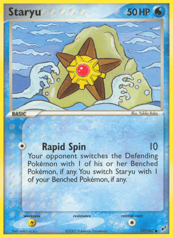 Carta Staryu 77/107 de Deoxys
