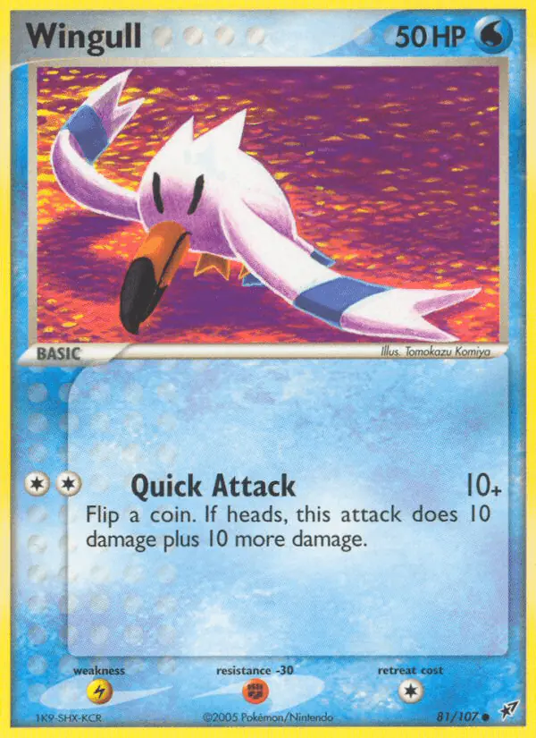 Carta Wingull 81/107 de Deoxys
