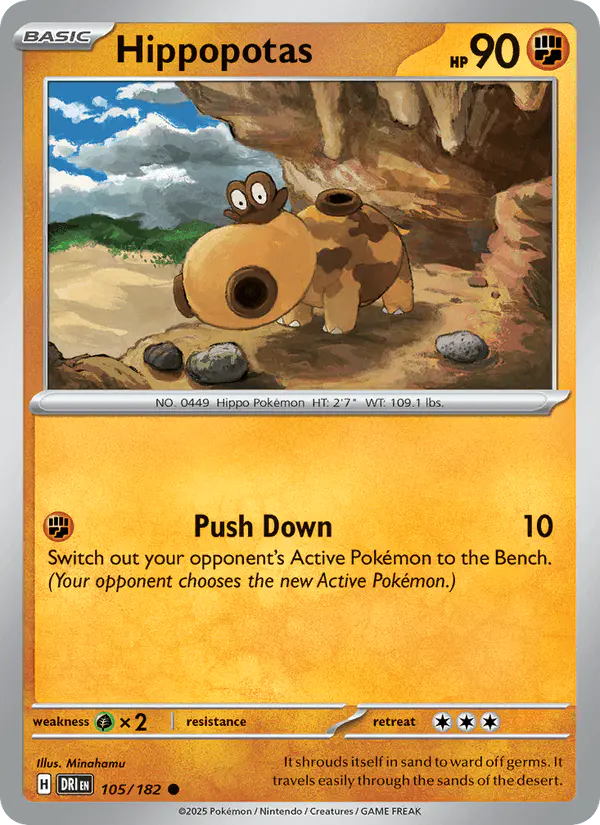 Carta Hippopotas 105/182 de Destined Rivals