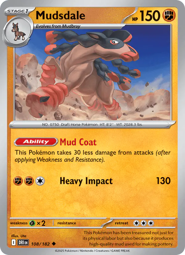 Carta Mudsdale 108/182 de Destined Rivals