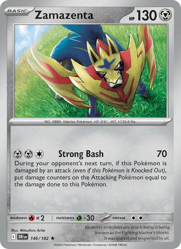 Carta Zamazenta 146/182 de Destined Rivals