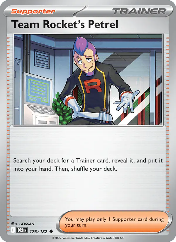 Carta Team Rocket's Petrel 176/182 de Destined Rivals