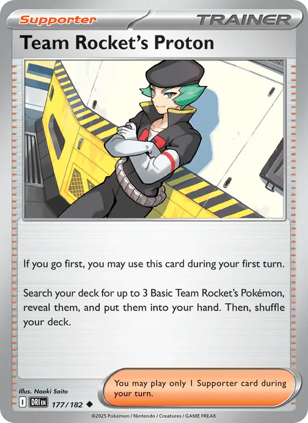 Carta Team Rocket's Proton 177/182 de Destined Rivals