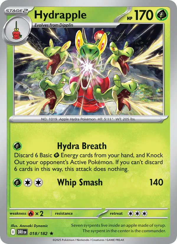 Carta Hydrapple 018/182 de Destined Rivals