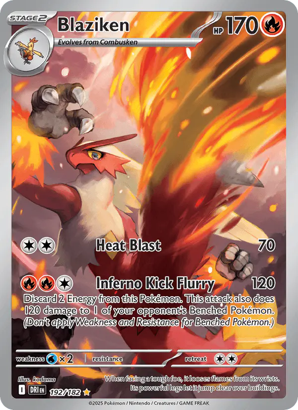 Carta Blaziken 192/182 de Destined Rivals