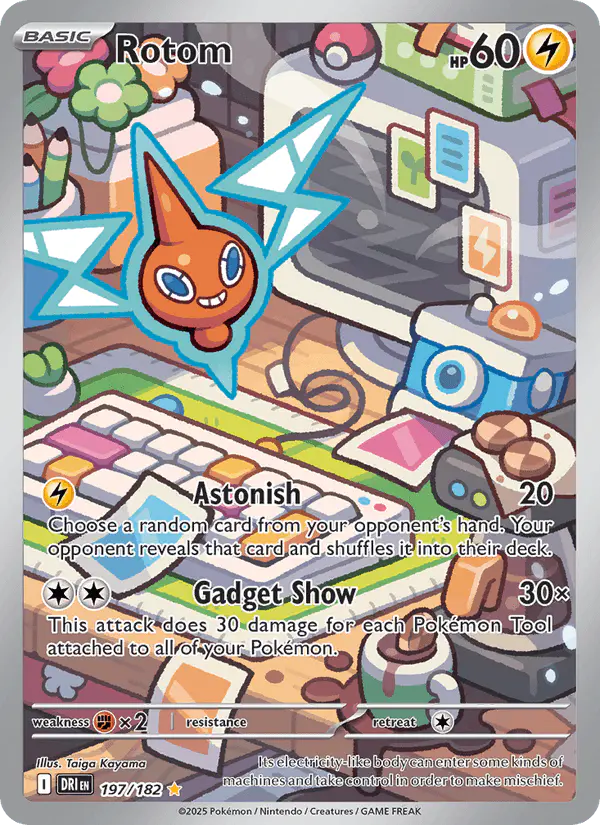 Carta Rotom 197/182 de Destined Rivals