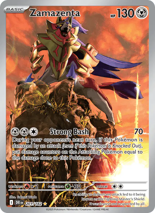 Carta Zamazenta 201/182 de Destined Rivals