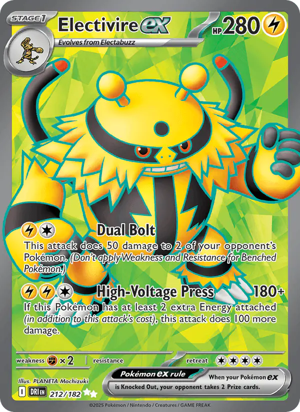 Carta Electivire ex 212/182 de Destined Rivals