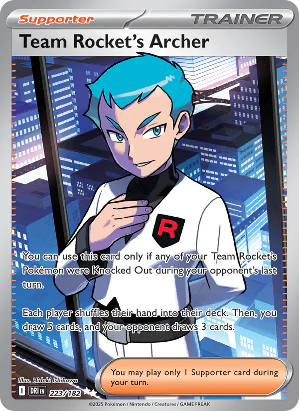 Carta Team Rocket's Archer 223/182 de Destined Rivals