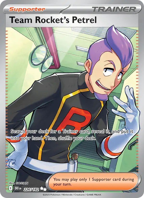 Carta Team Rocket's Petrel 226/182 de Destined Rivals