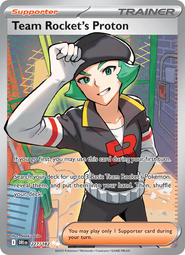 Carta Team Rocket's Proton 227/182 de Destined Rivals