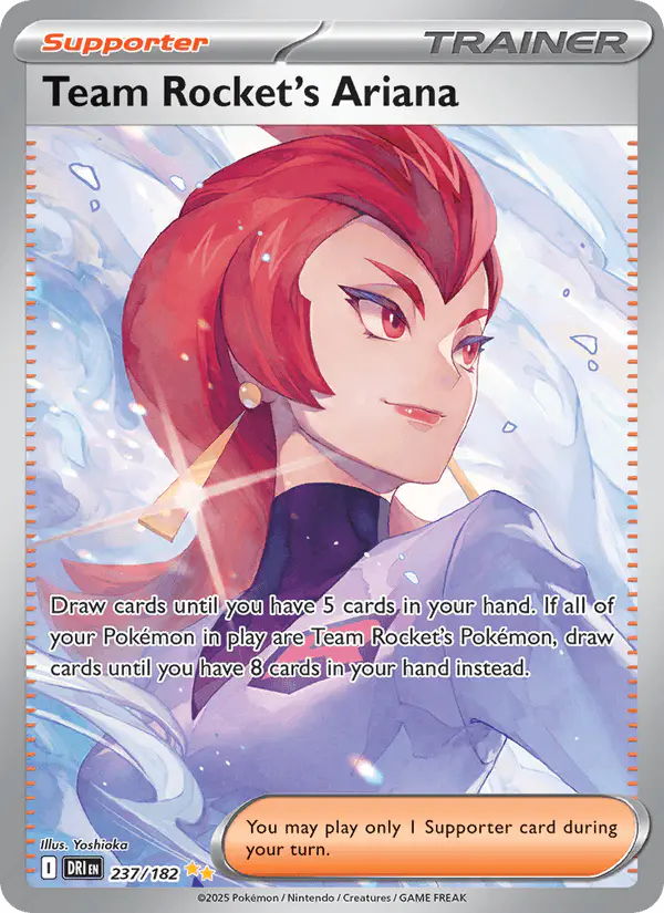 Carta Team Rocket's Ariana 237/182 de Destined Rivals