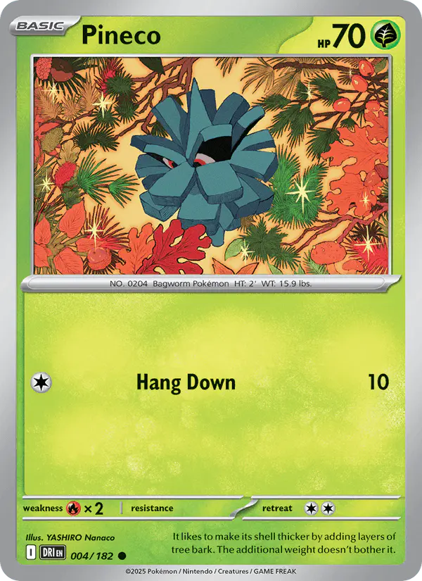 Carta Pineco 004/182 de Destined Rivals