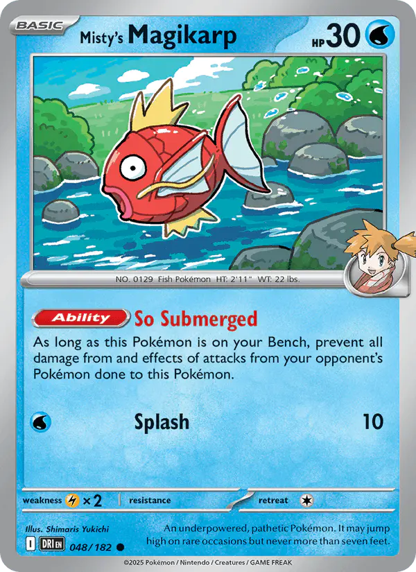 Carta Misty's Magikarp 048/182 de Destined Rivals