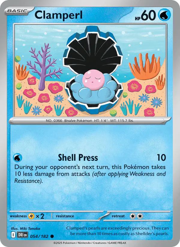 Carta Clamperl 054/182 de Destined Rivals