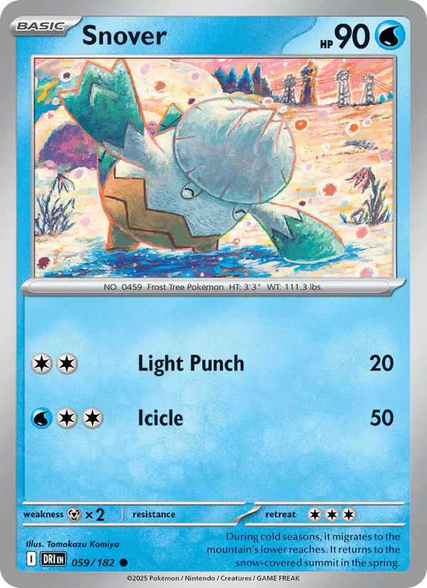 Carta Snover 059/182 de Destined Rivals