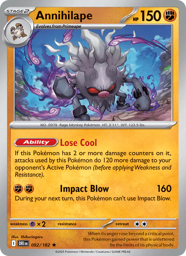 Carta Annihilape 092/182 de Destined Rivals