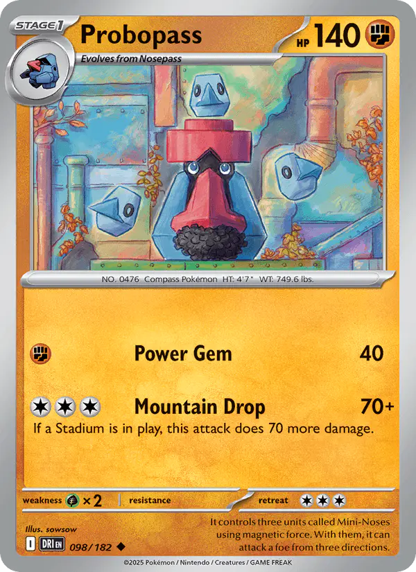 Carta Probopass 098/182 de Destined Rivals