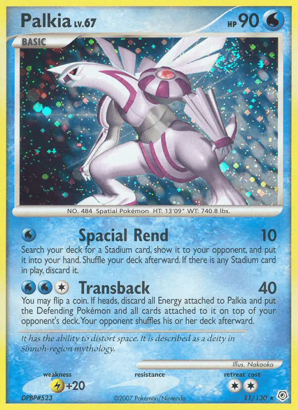 Carta Palkia 11/130 de Diamond & Pearl