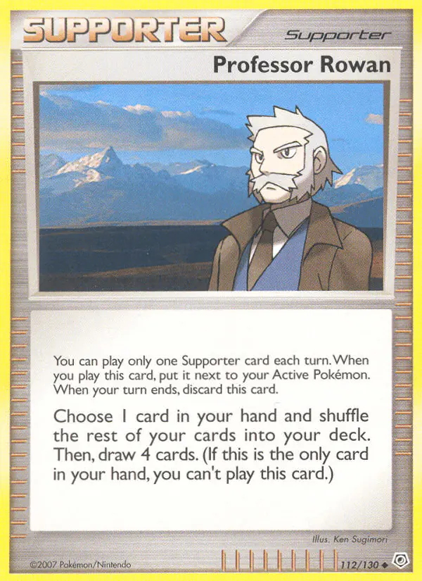 Carta Professor Rowan 112/130 de Diamond & Pearl