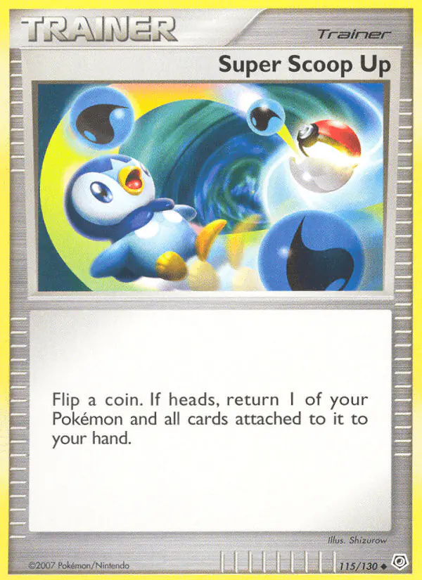 Carta Super Scoop Up 115/130 de Diamond & Pearl