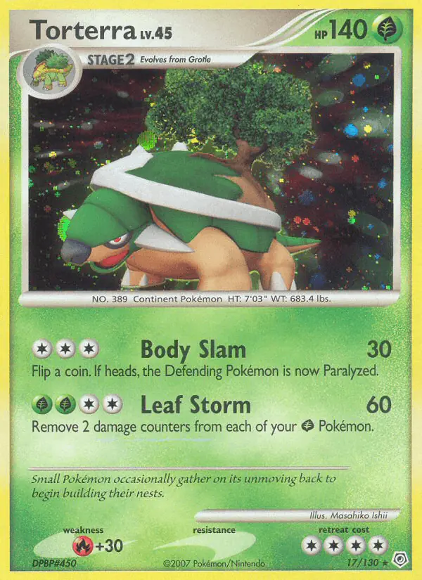 Carta Torterra 17/130 de Diamond & Pearl