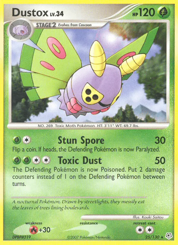 Carta Dustox 25/130 de Diamond & Pearl