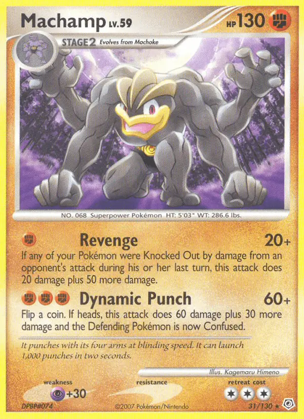 Carta Machamp 31/130 de Diamond & Pearl