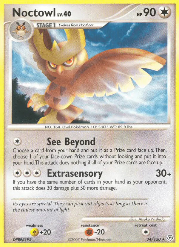Carta Noctowl 34/130 de Diamond & Pearl