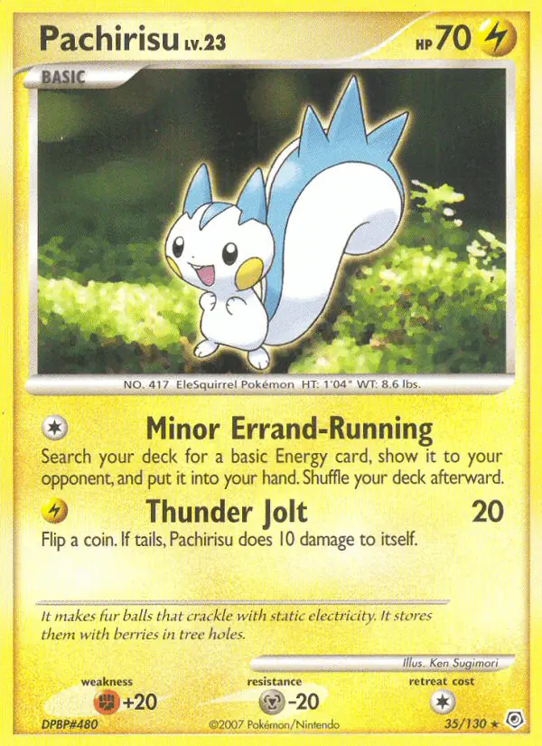 Carta Pachirisu 35/130 de Diamond & Pearl