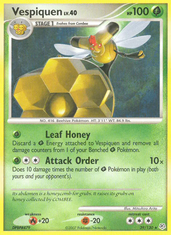 Carta Vespiquen 39/130 de Diamond & Pearl