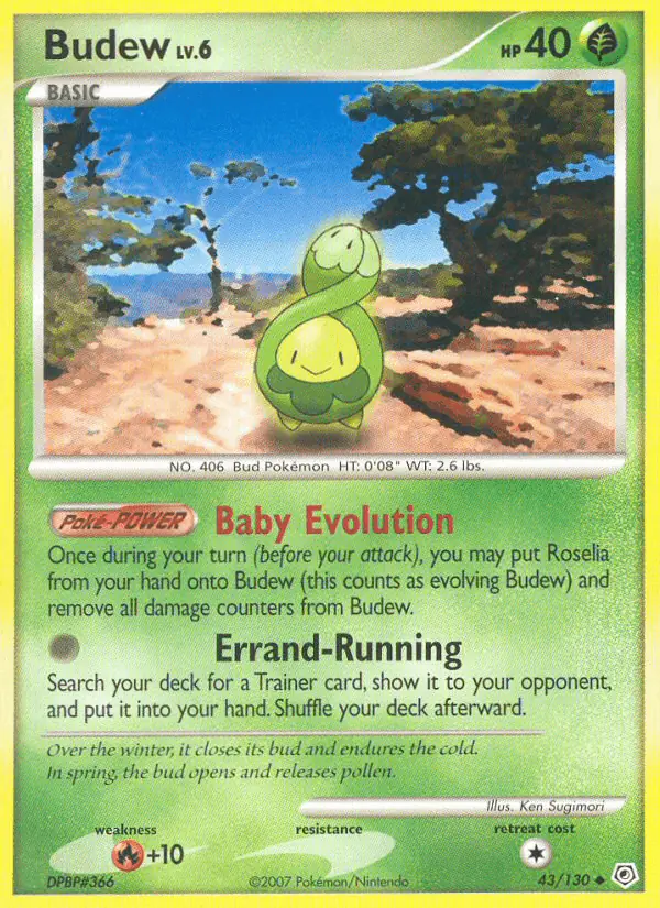 Carta Budew 43/130 de Diamond & Pearl