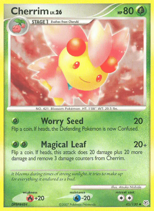 Carta Cherrim 45/130 de Diamond & Pearl