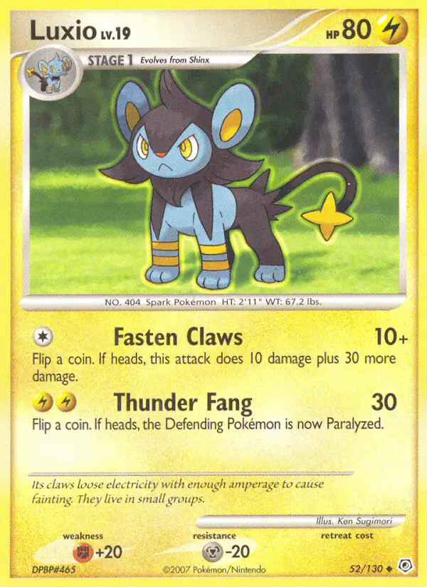 Carta Luxio 52/130 de Diamond & Pearl