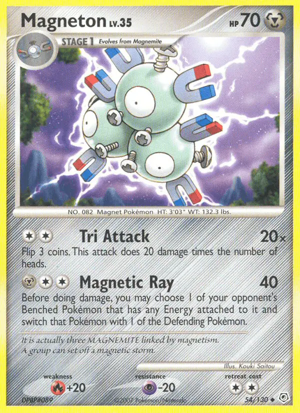 Carta Magneton 54/130 de Diamond & Pearl